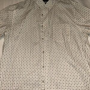 Men's White Polka Dot Shirt